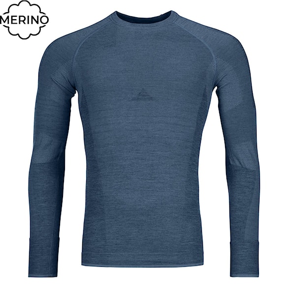 Koszulka ORTOVOX 230 Competition Long Sleeve petrol blue 2026 - 1