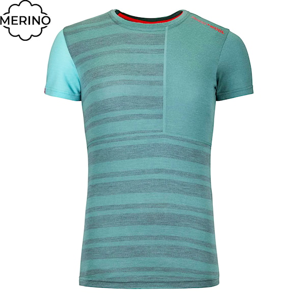 Tričko ORTOVOX Wms 185 Rock'n'wool Short Sleeve arctic grey 2024 - 1