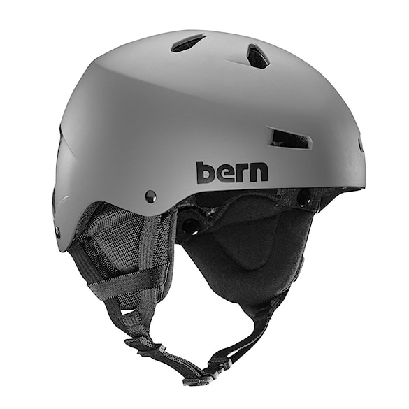 Kask snowboardowy Bern Team Macon matte grey 2019 - 1