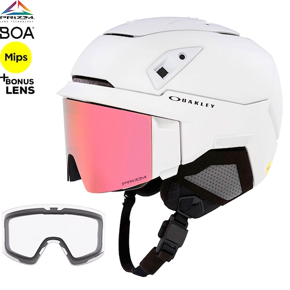 Kask snowboardowy Oakley MOD7 white |  prizm rose gold iridium+prizm clear 2026 - 1