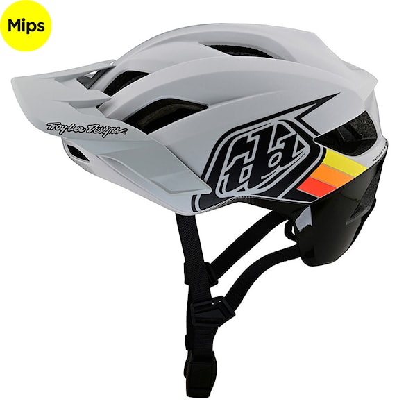 Kask rowerowy Troy Lee Designs Flowline SE Mips Badge fog/grey 2023 - 1