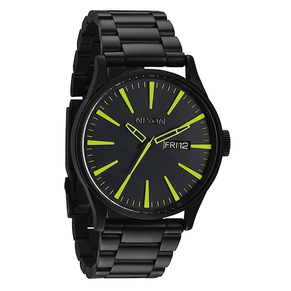 Hodinky Nixon Sentry Ss all black/lum 2014 - 1