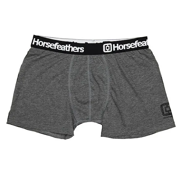 Trenírky Horsefeathers Dynasty 3 Pack heather anthracite - 3
