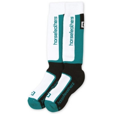 Podkolenky Horsefeathers Ocean white - 1