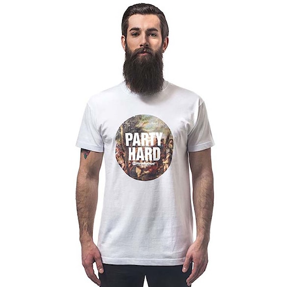 Tričko Horsefeathers Party white 2015 - 1