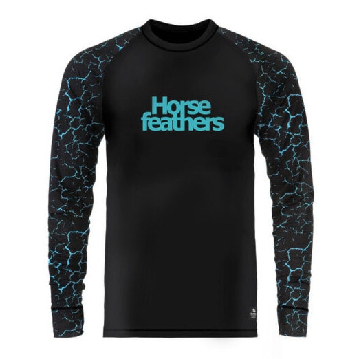 Tričko Horsefeathers Riley Eiki cracked black 2021 - 1