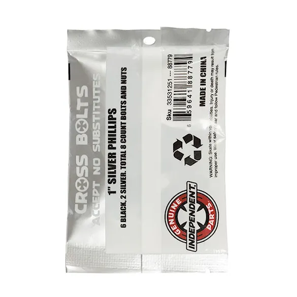 Skateboard hardware Independent Genuine Parts Phillips black/silver 1" - 2