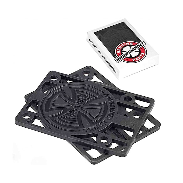 Skateboard podložky pod trucky Independent Independent Risers 4280 1/8 black - 1