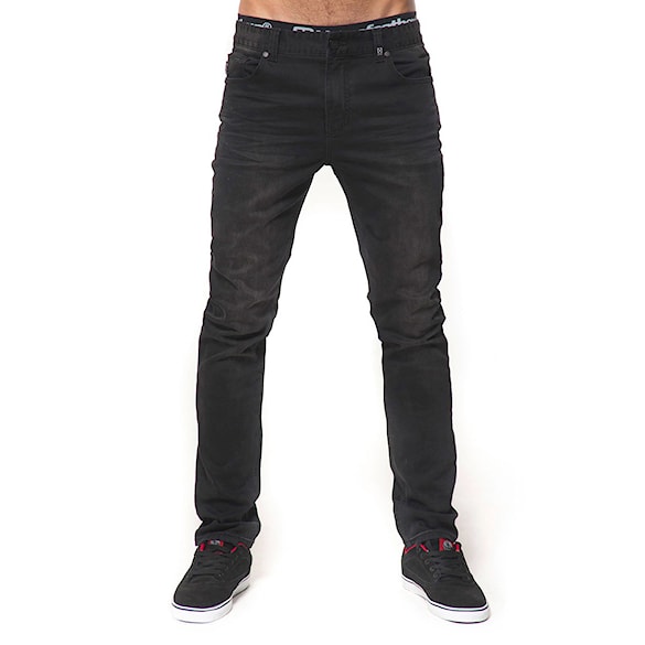 Kalhoty Horsefeathers Flip washed black 2016 - 1