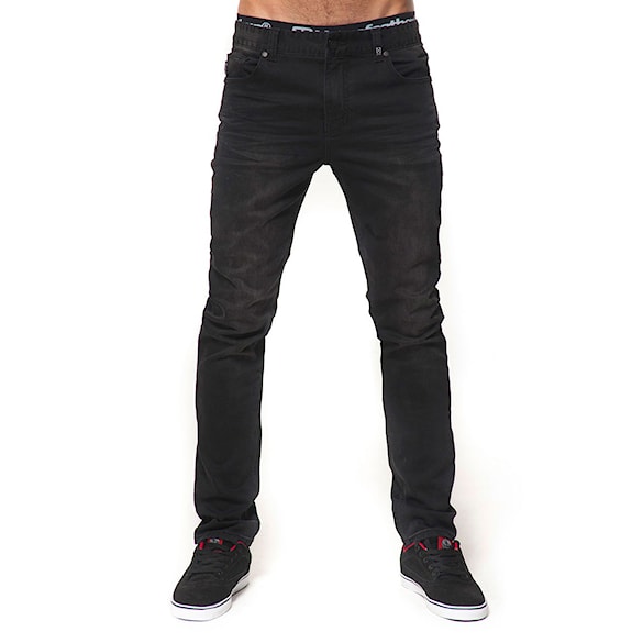 Kalhoty Horsefeathers Flip washed black 2015 - 1