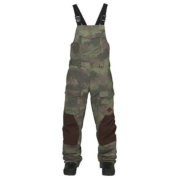 Kalhoty na snowboard Burton Buckshot Bib oil camo/mocha 2016 - 1