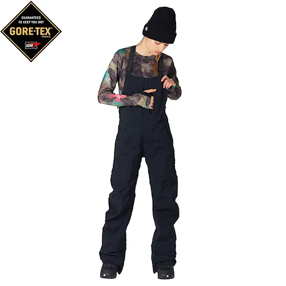 Kalhoty na snowboard Burton Wms [ak] Gore Kimmy 3L Bib true black 2024 - 1