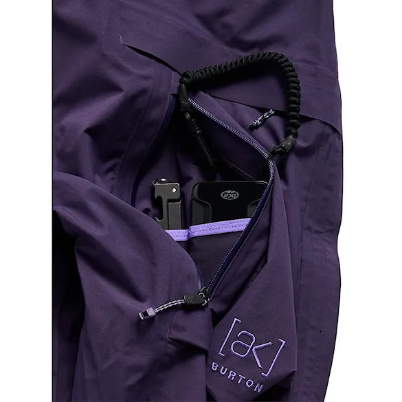 Kalhoty na snowboard Burton Ak Gore-Tex Cyclic Bib Regular nightshade purple 2027 - 7