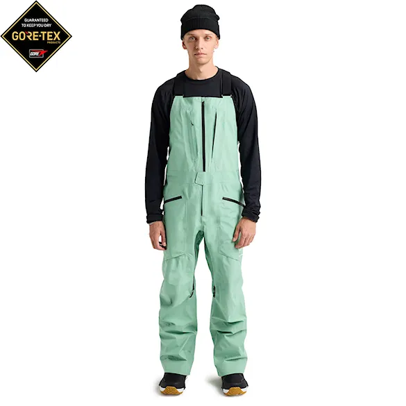 Kalhoty na snowboard Burton [ak] GORE-TEX Freebird Bib soft sage 2026 - 1