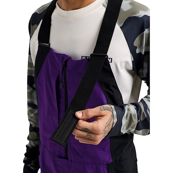 Kalhoty na snowboard Burton GORE-TEX Reserve Bib prism violet/true black 2026 - 5