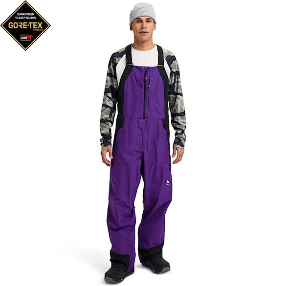 Kalhoty na snowboard Burton GORE-TEX Reserve Bib prism violet/true black 2026 - 1