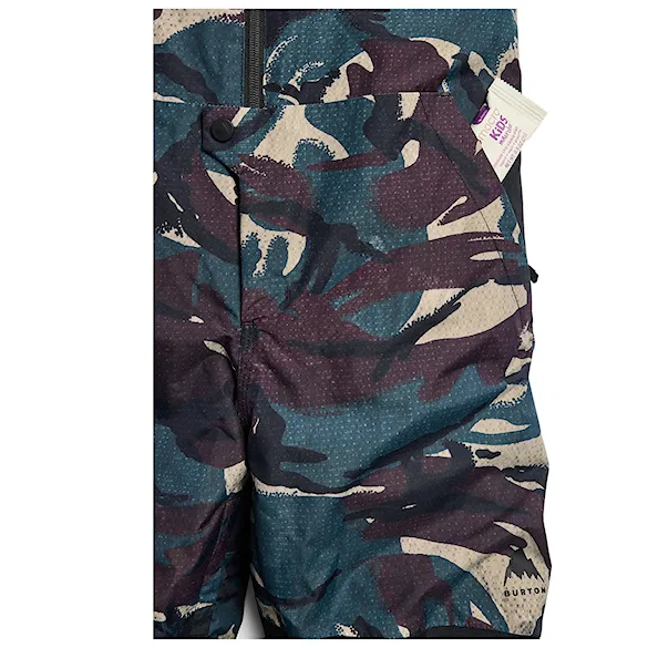 Nohavice na snowboard Burton Kids Skylar Bib seersucker camo 2027 - 4