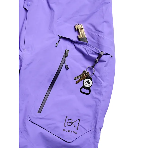 Kalhoty na snowboard Burton Wms Ak Gore-Tex Cyclic Bib Regular purple voltage 2027 - 7