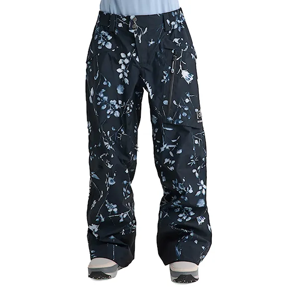Kalhoty na snowboard Burton Wms Ak Gore-Tex Cyclic Pant cyanotype floral 2027 - 1