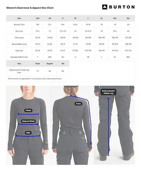 Nohavice na snowboard Burton Wms Gloria Pant true black 2025 - 3