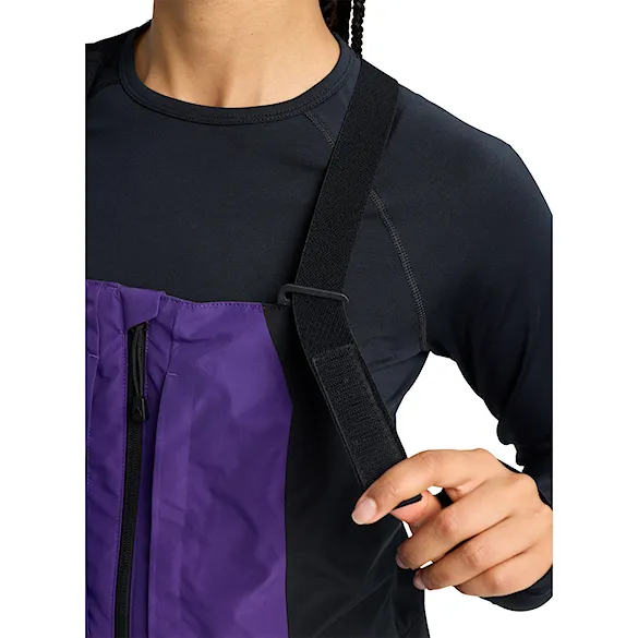 Kalhoty na snowboard Burton Wms GORE-TEX Reserve 2L Bib prism violet/true black 2026 - 5