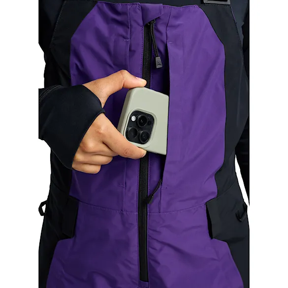 Kalhoty na snowboard Burton Wms GORE-TEX Reserve 2L Bib prism violet/true black 2026 - 6
