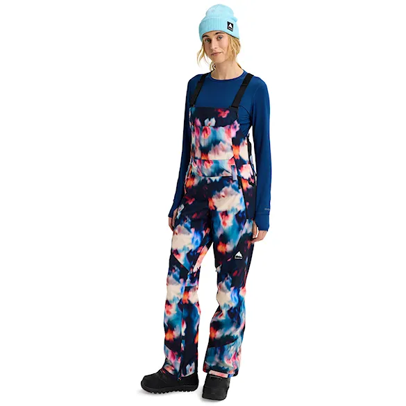 Kalhoty na snowboard Burton Wms Reserve 2L Stretch Slim Bib floral blur 2026 - 9