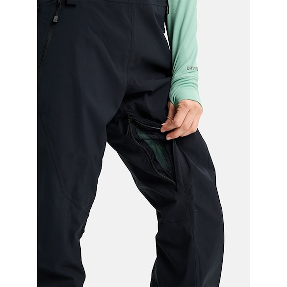 Spodnie snowboardowe Burton Wms Reserve 2L Stretch Slim Bib Short true black 2026 - 6