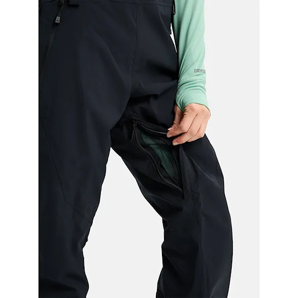 Spodnie snowboardowe Burton Wms Reserve 2L Stretch Slim Bib Short true black 2026 - 6