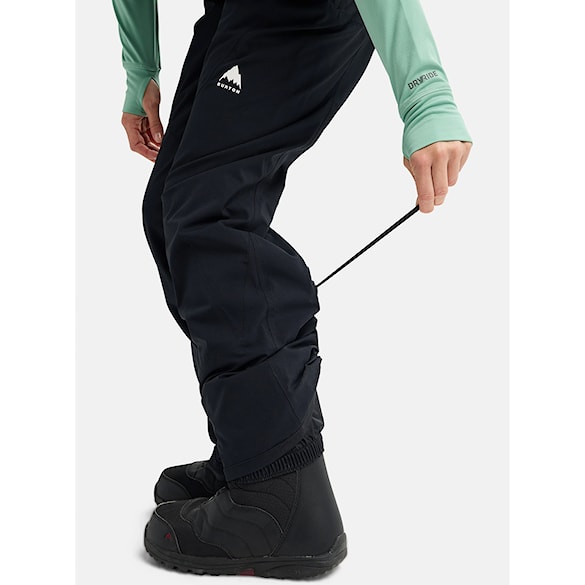 Spodnie snowboardowe Burton Wms Reserve 2L Stretch Slim Bib Short true black 2026 - 7