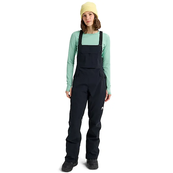 Snowboard Pants Burton Wms Reserve 2L Stretch Slim Bib true black 2026 - 1