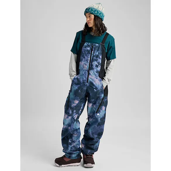Nohavice na snowboard Burton Wms Reserve Bib crystal dye/true black 2027 - 3