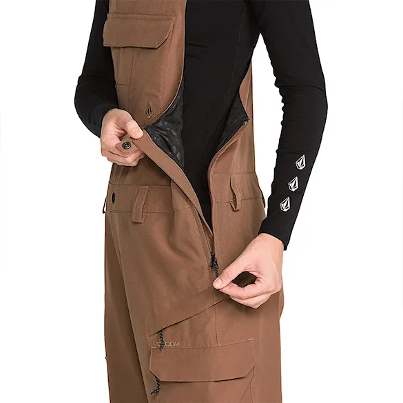 Snowboard Pants Volcom Wms Creston 3D Stretch Bib Overall desert taupe 2027 - 9