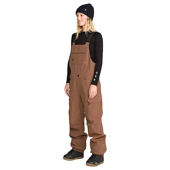 Snowboard Pants Volcom Wms Creston 3D Stretch Bib Overall desert taupe 2027 - 1