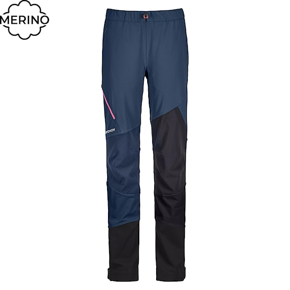 Sports Pants ORTOVOX Wms Col Becchei blue lake 2022 - 1