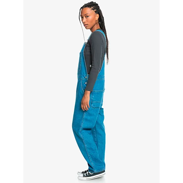 Nohavice Quiksilver Uni Classic Denim Dungaree estate blue 2024 - 3