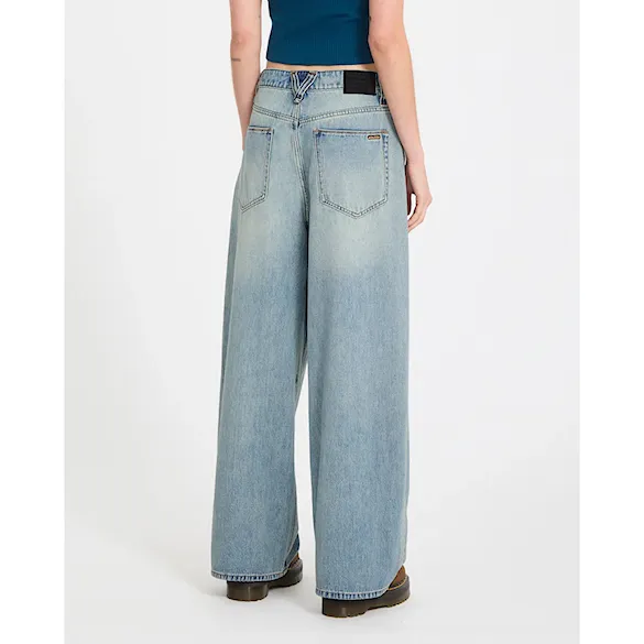 Pants Volcom Wms Beeggy Denim Pants dusty blue wash 2026 - 3