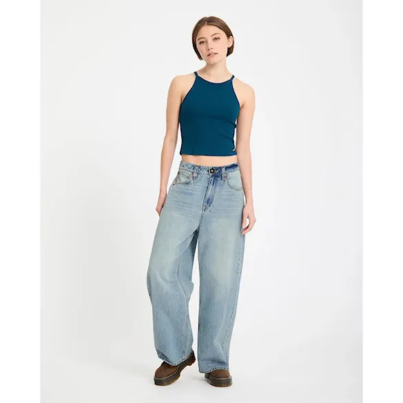 Pants Volcom Wms Beeggy Denim Pants dusty blue wash 2026 - 5