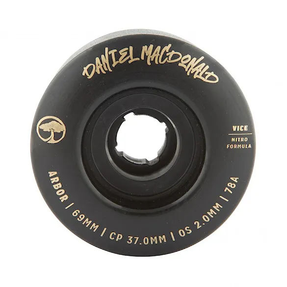 Longboard kółka Arbor Vice Daniel Macdonald black - 2