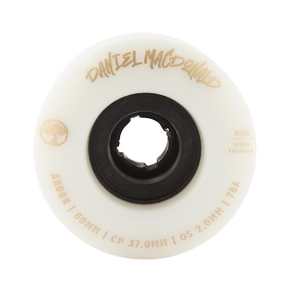 Longboard kolečka Arbor Vice Daniel Macdonald white - 2