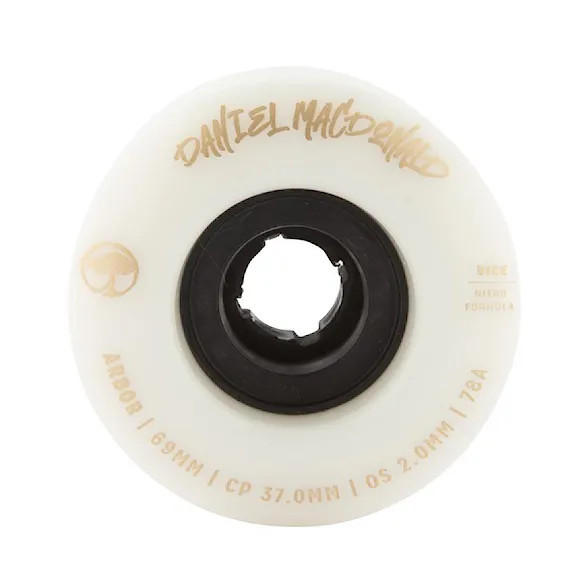 Longboard kolieska Arbor Vice Daniel Macdonald white - 2