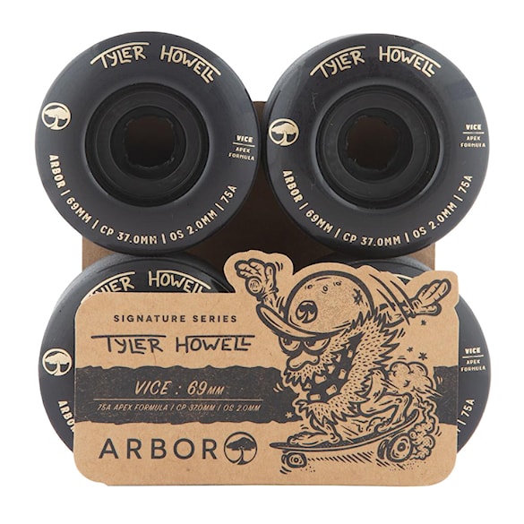 Longboard Wheels Arbor Vice Tyler Howell black - 4