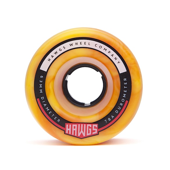 Longboard Wheels Hawgs Fattie Hawgs orange/yellow swirl - 2