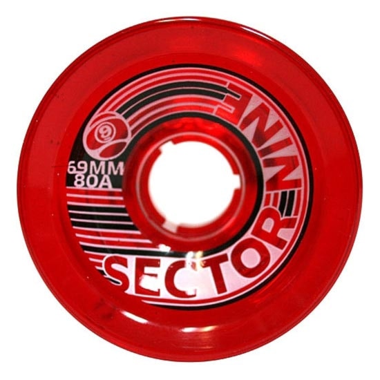 Longboard kolečka Sector 9 9 Balls 69Mm/80A red - 1