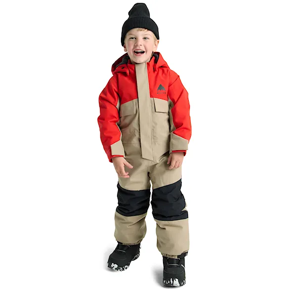 Kombinéza na snowboard Burton Toddler One Piece flame scarlet/summit taupe 2026 - 4