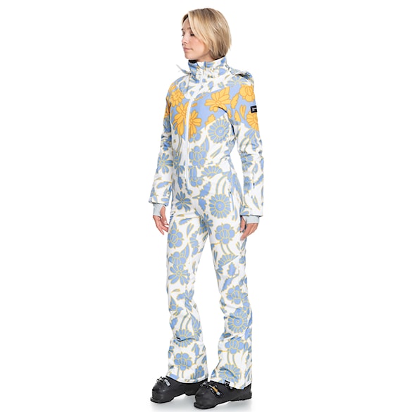 Snowboard Overall Roxy Rowley X Roxy Ski Suit grapemist flower patchwork 2022 - 1