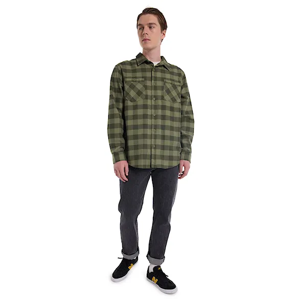 Košile Burton Favorite Flannel LS forest moss buffalo plaid 2023 - 4