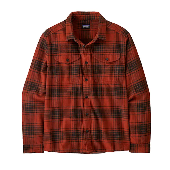 Košeľa Patagonia M's Fjord Flannel Shirt cascade: burnished red 2024 - 4