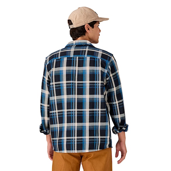 Shirt Patagonia M's Fjord Loft Shirt coastal sunset: pitch blue 2024 - 2