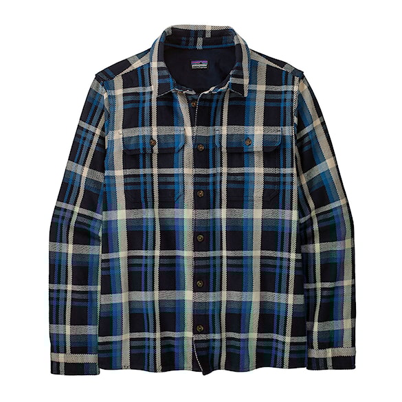 Shirt Patagonia M's Fjord Loft Shirt coastal sunset: pitch blue 2024 - 4